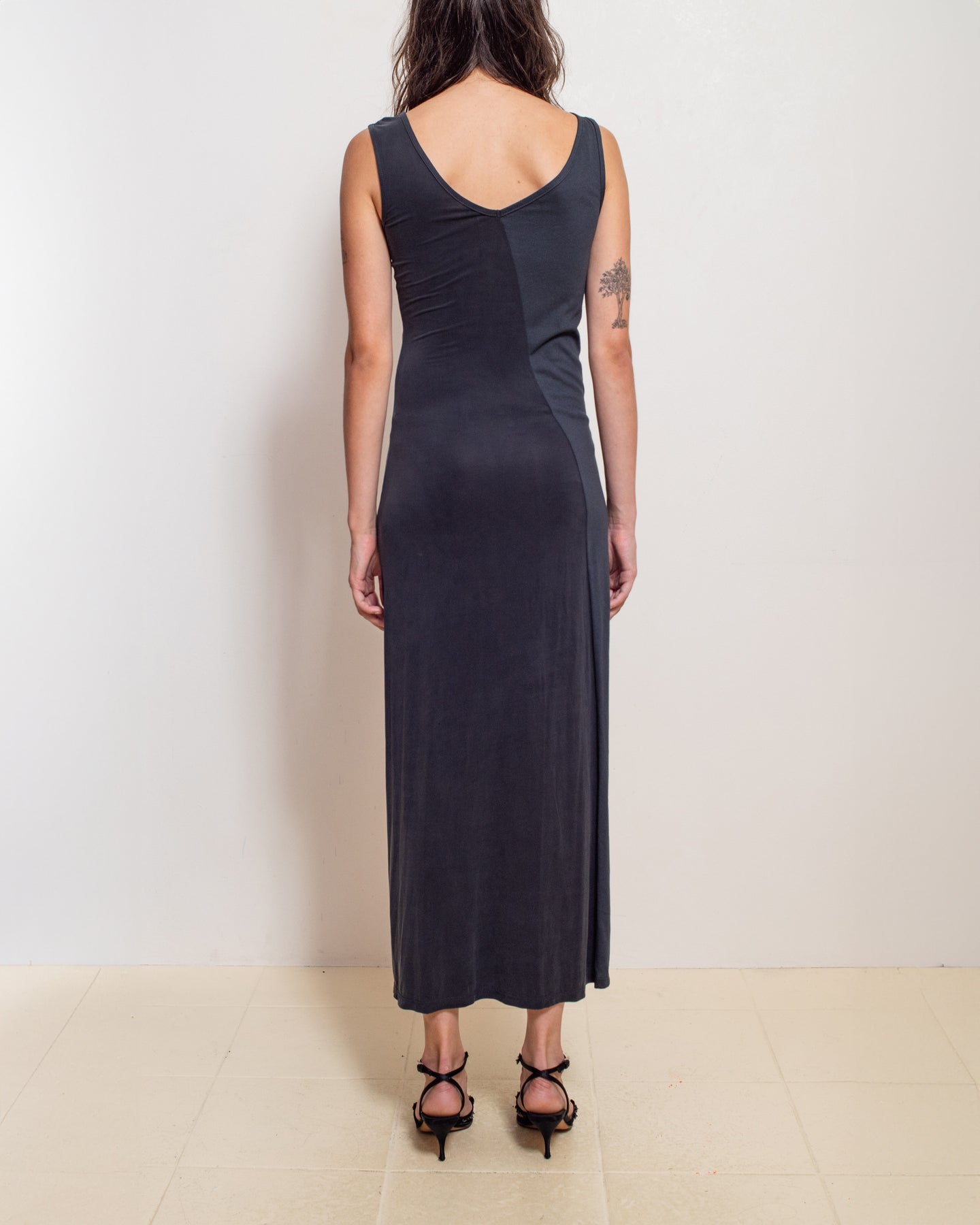 Navy/Grey Fever Maxi Dress